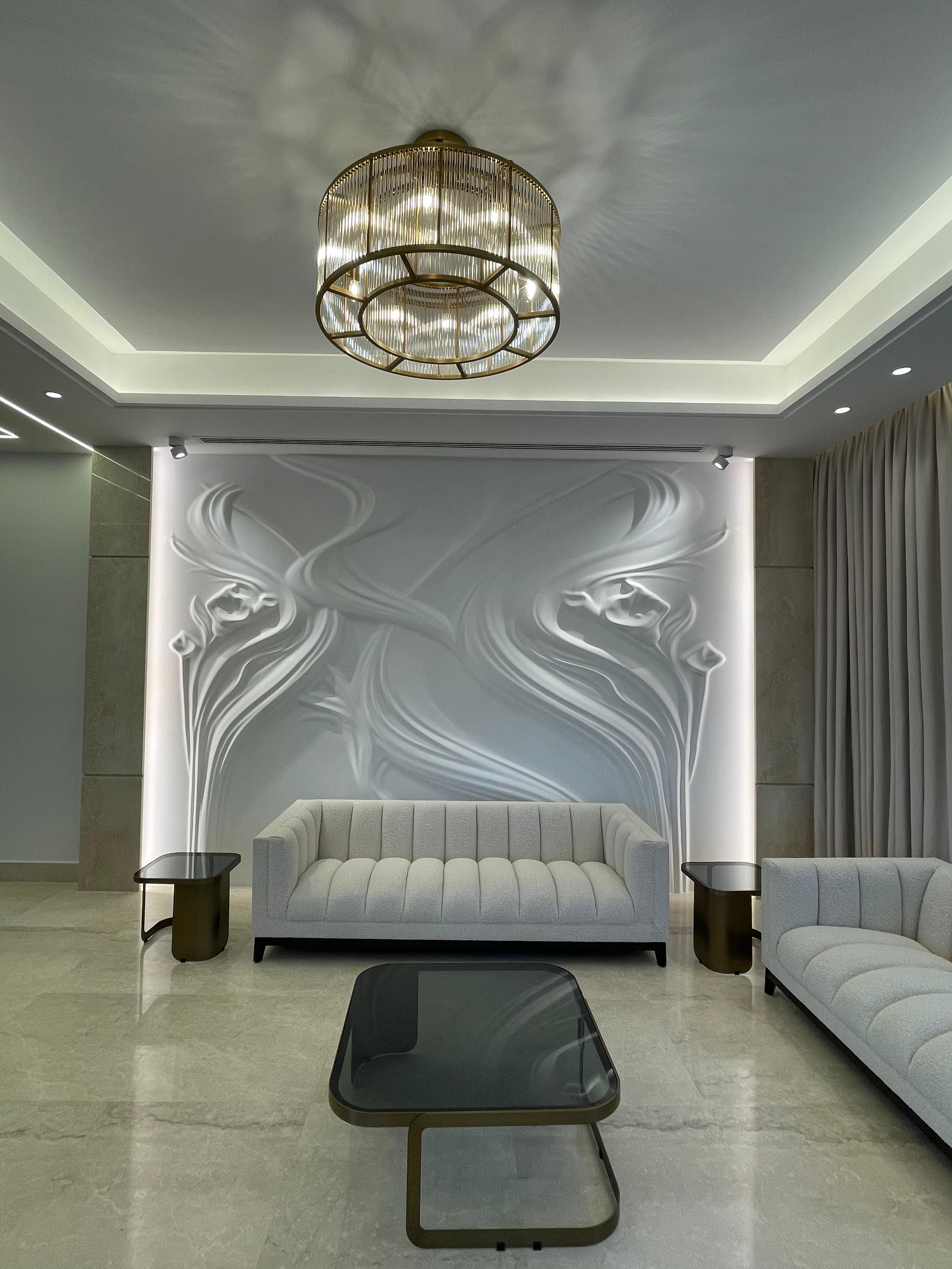 Flowing 3D Feature Wall by MarbleVeins.