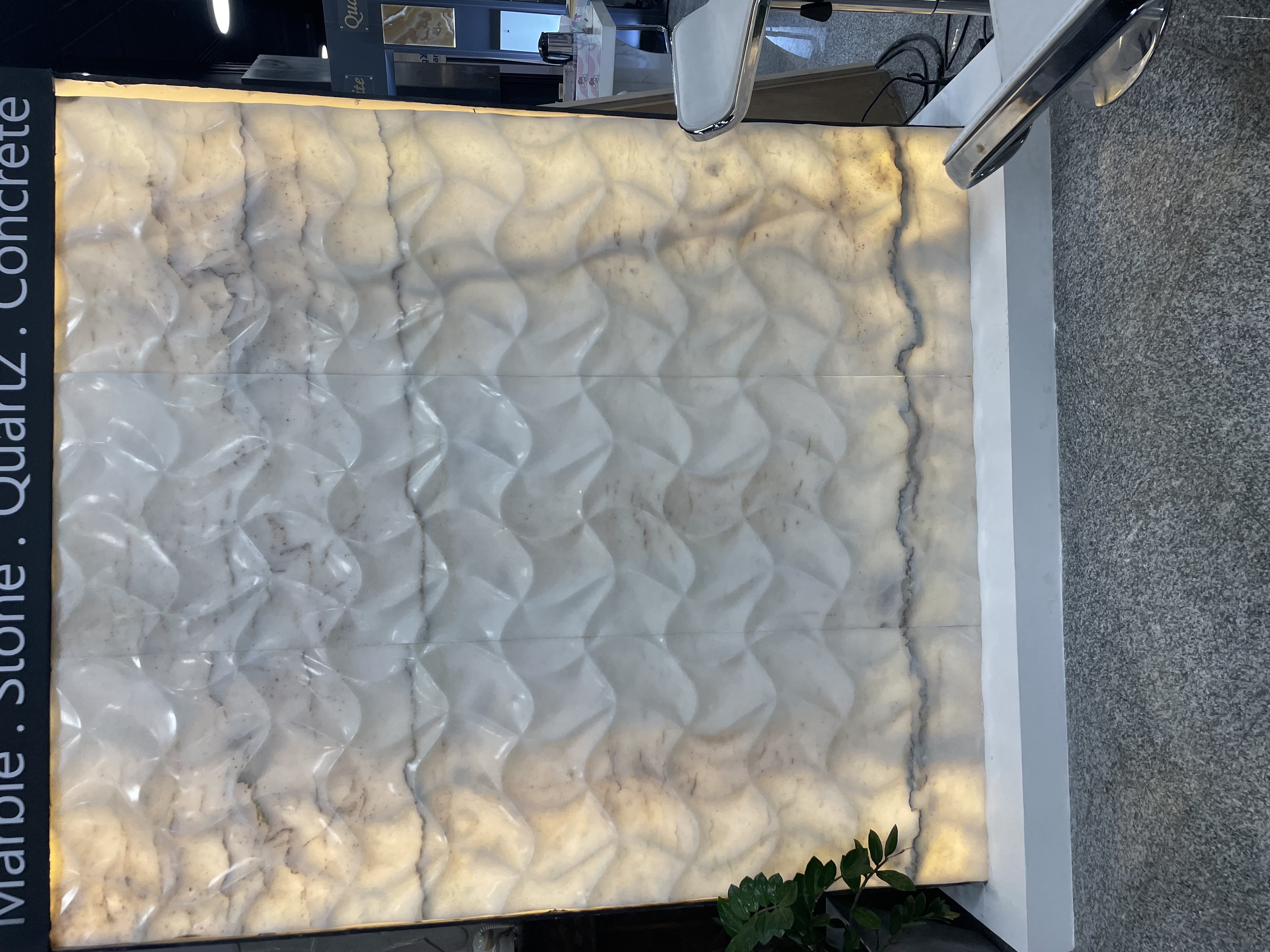 Illuminated Organic Rock Relief by MarbleVeins.