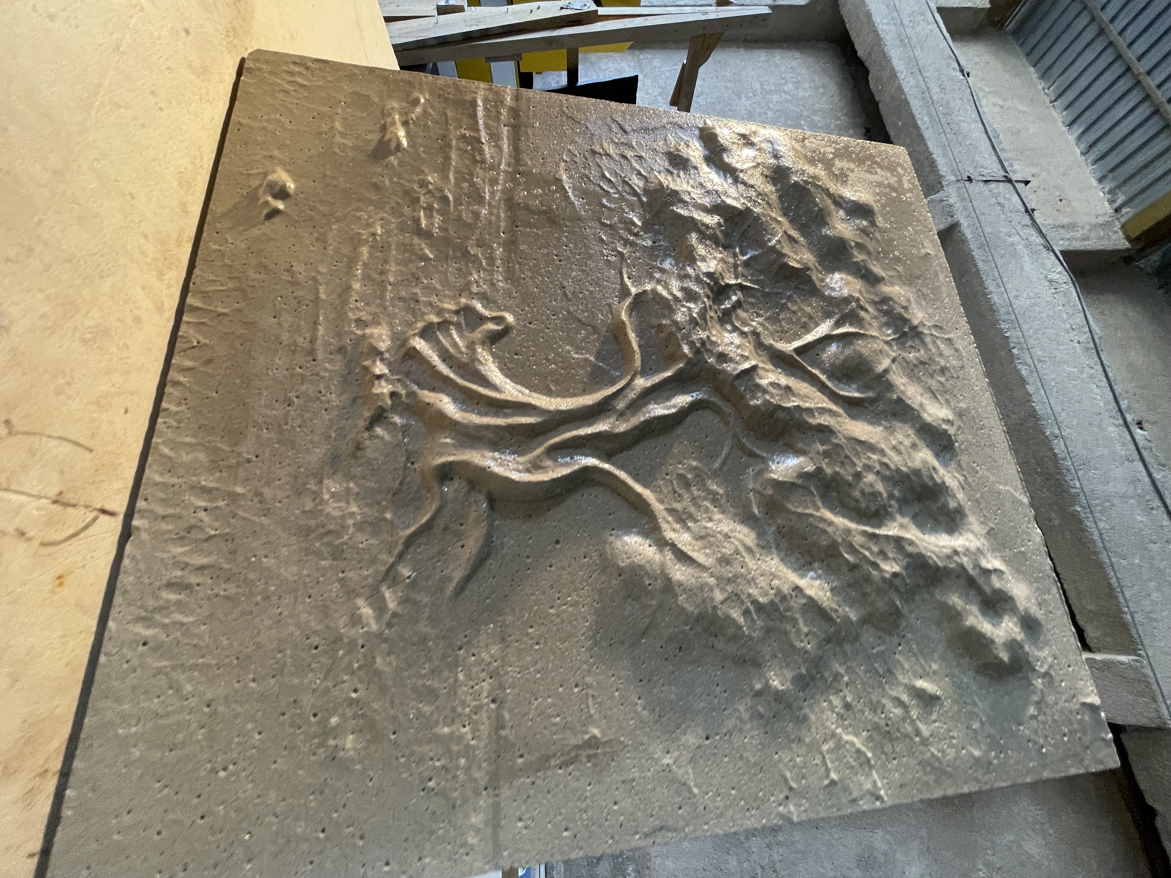 Sculpted Tree Natural-Stone Relief by MarbleVeins.