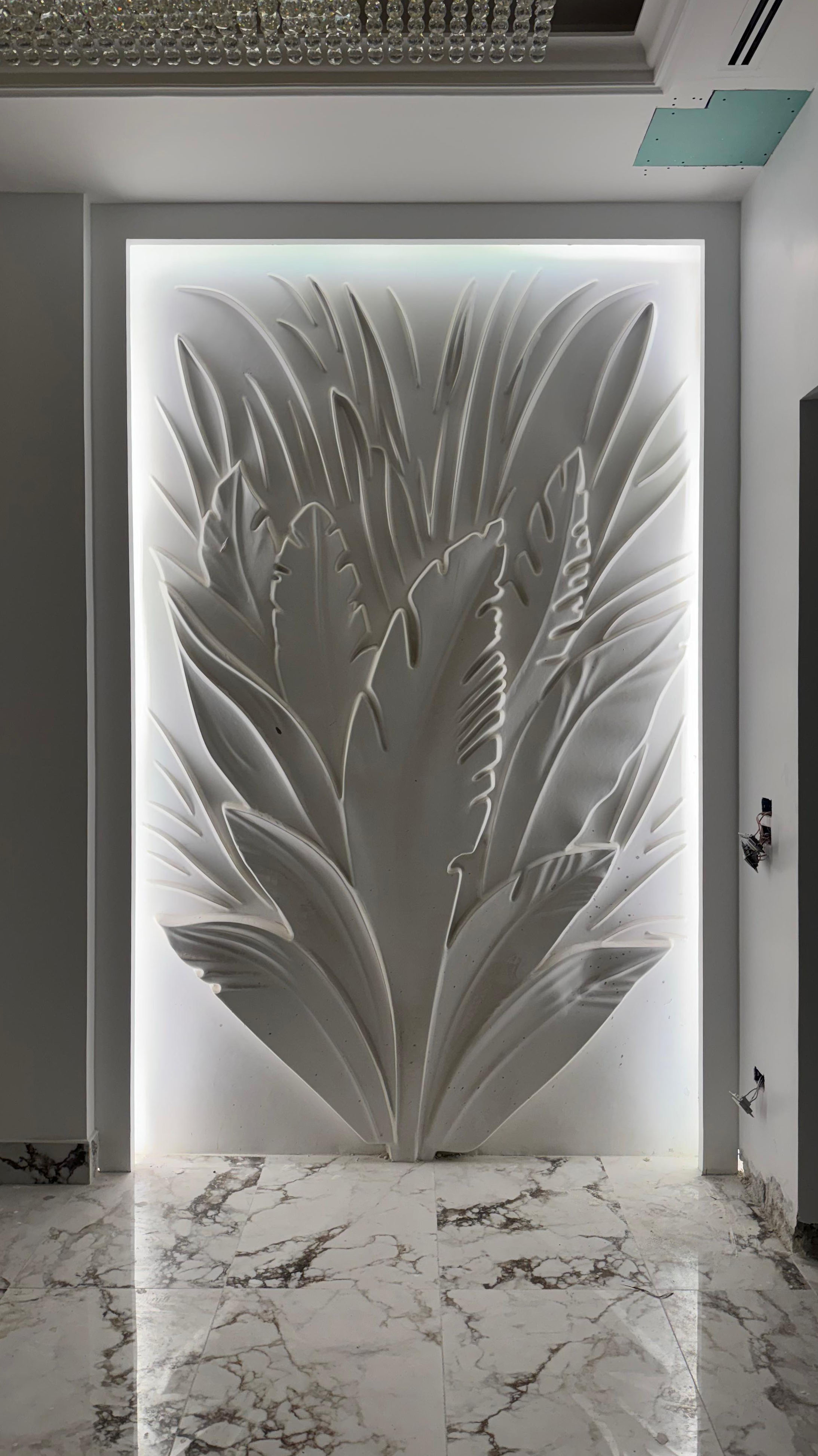 Backlit Botanical Leaf Relief — Alternate View by MarbleVeins.