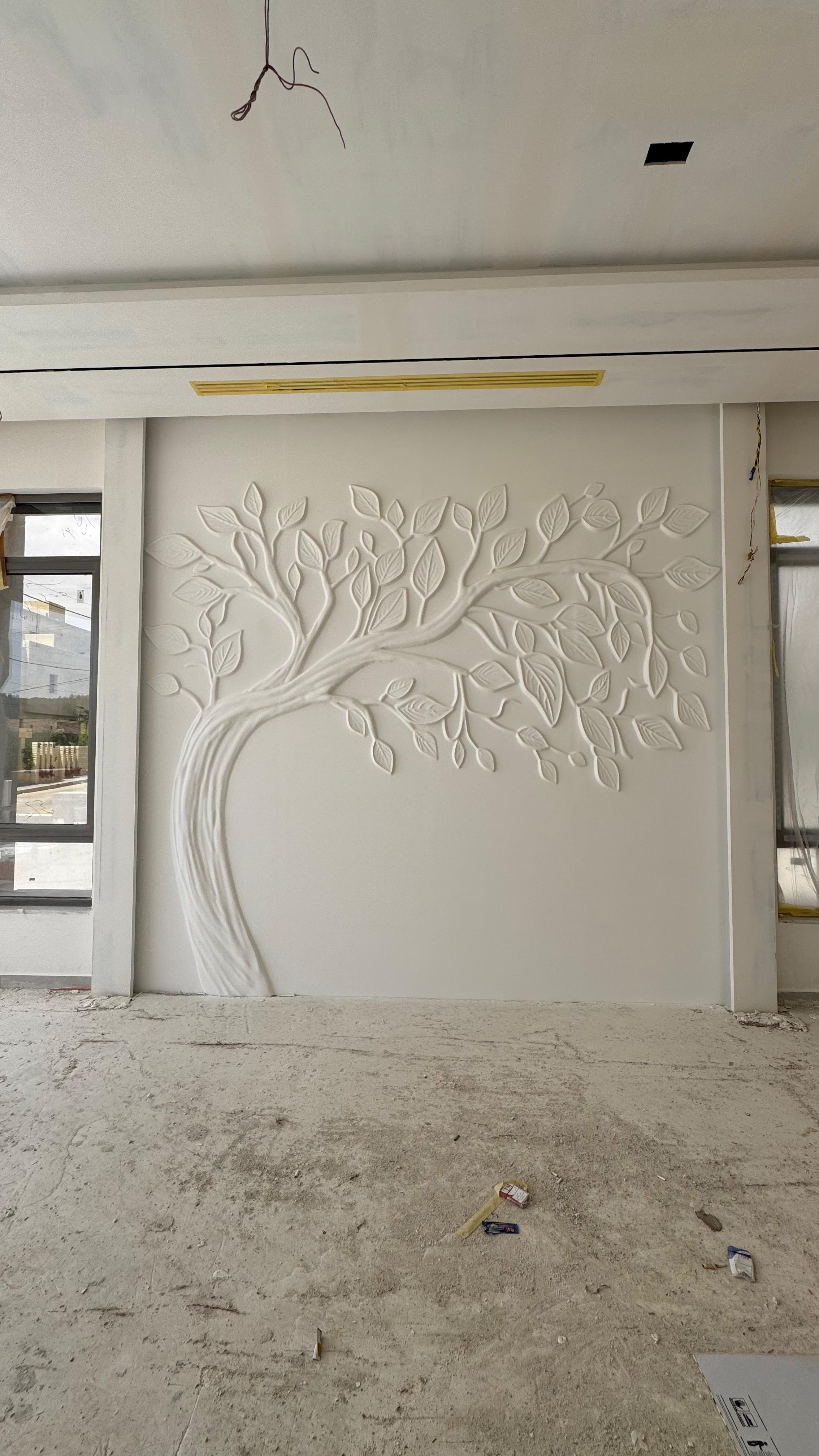 Botanical Tree Feature Wall by MarbleVeins.
