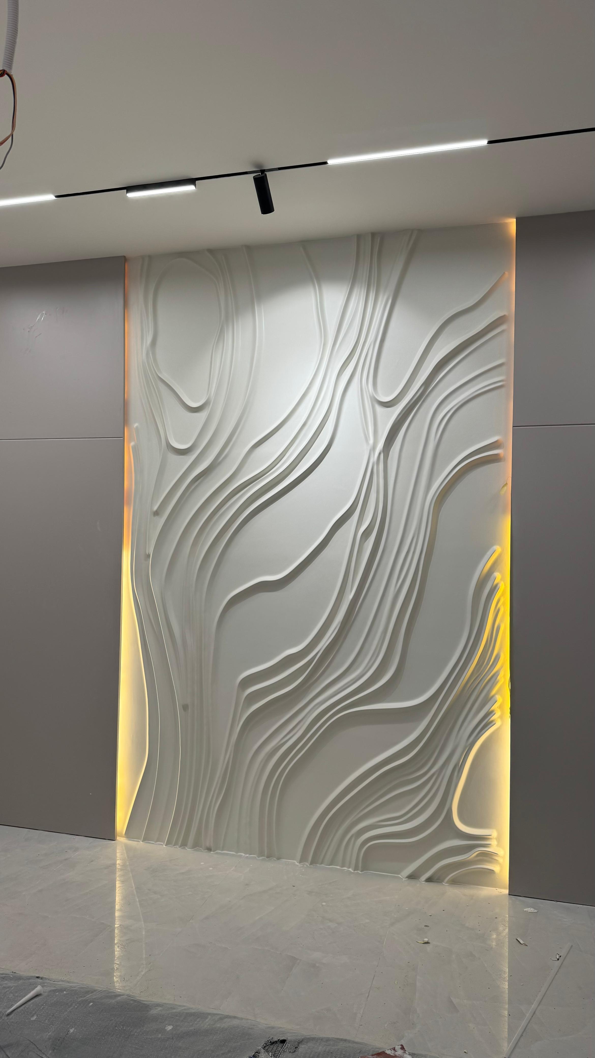 Flowing Architectural Relief Panel by MarbleVeins.